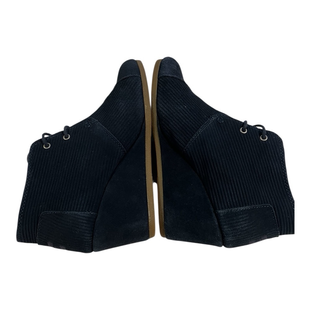 Toms Desert Blue Suede Corduroy lace-up Wedge Ankle Booties - Picture 5 of 8